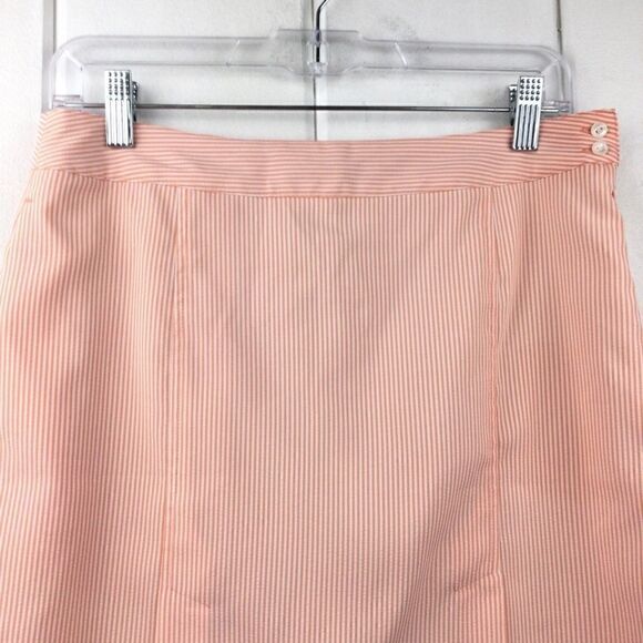 EP‎ Pro Golf Skort Orange & White Striped Seersucker Golf Short, Size - 6 - Picture 10 of 11